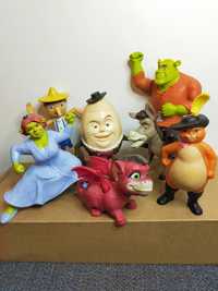 Lote de figuras Shrek e Gato das Botas DWA