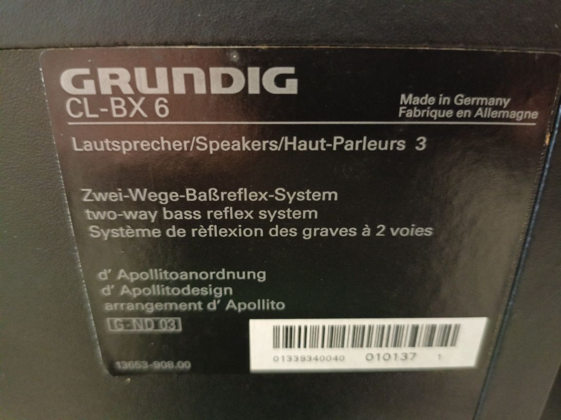 Kolumny GRUNDIG CL-BX6 Hi-End peerless