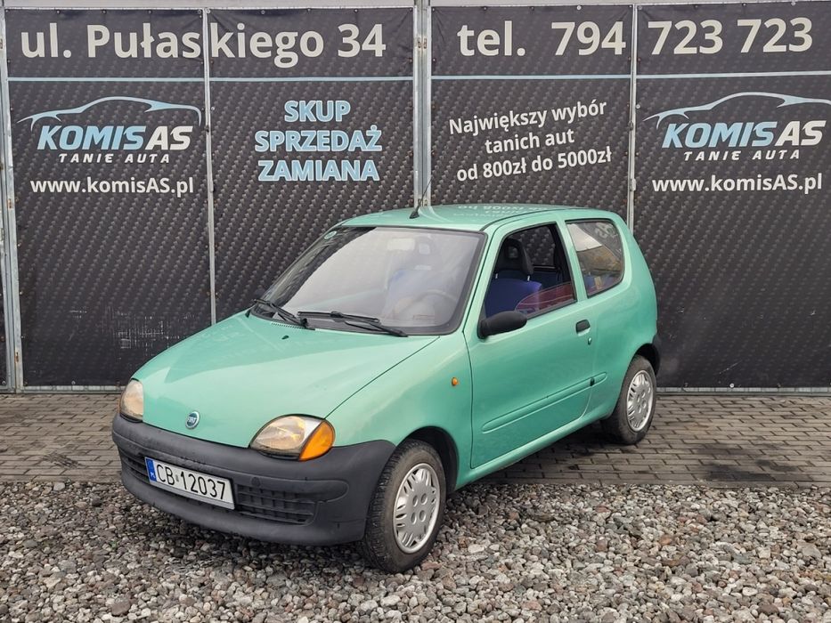 Fiat Seicento 0.9 2001r • SALON POLSKA 1 właściciel • przegląd czerwca