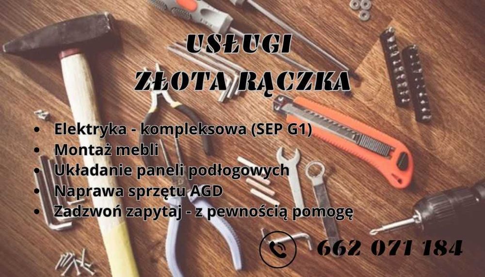 Usługi - Złota Rączka - Elektryka , Montaż Mebli