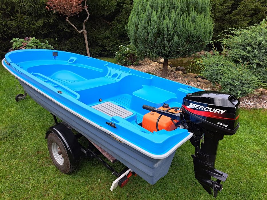 Silnik zaburtowy Mercury 15 kon 2 sów i stopa S rok 2005 Film