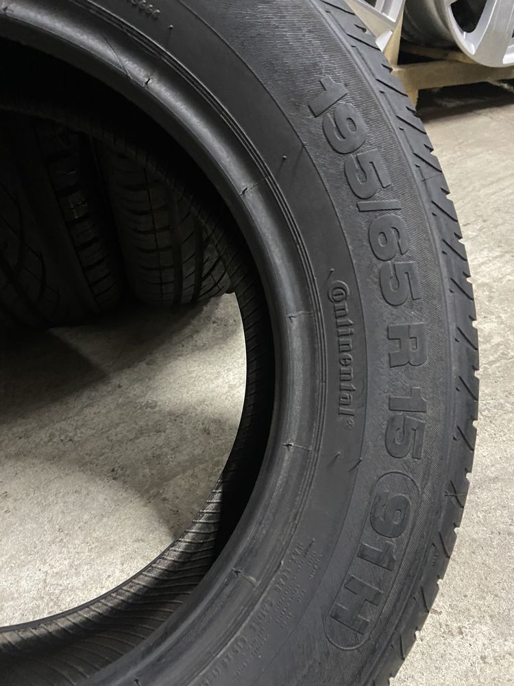 Шини 195/65 r15 Continental. 100% протектора.