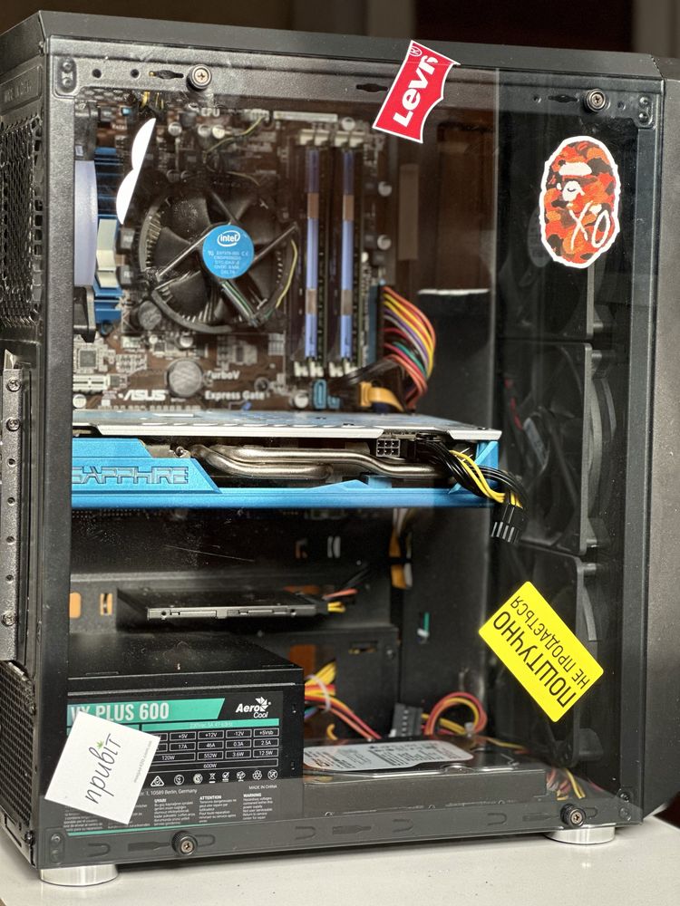 Продам PC на Ігровій Відеокарті Raden RX 580 (8gb) Sapphire Nito+