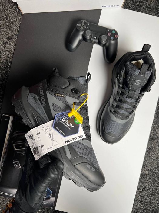 Чоловічі кросівки саломон Salomon Elixir Activ Fur Black Grey [41-46]