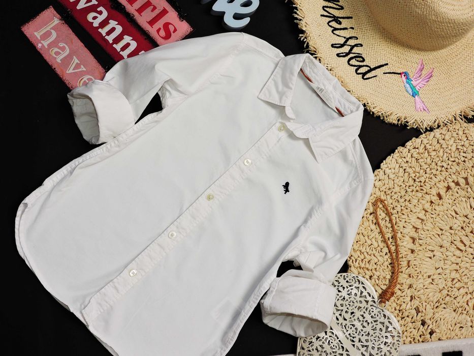 H&M - biała koszula konik r 116