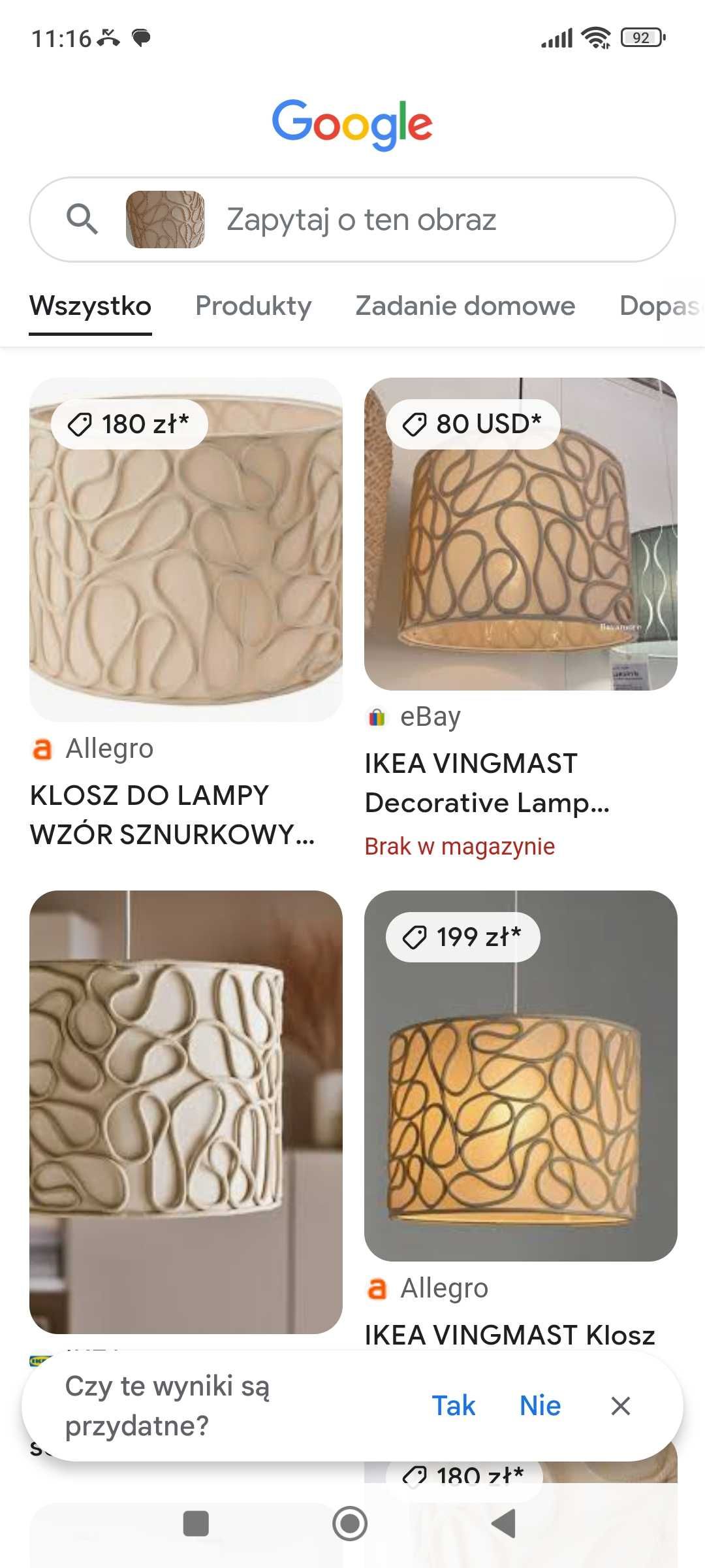Lampa boho IKEA jak nowa