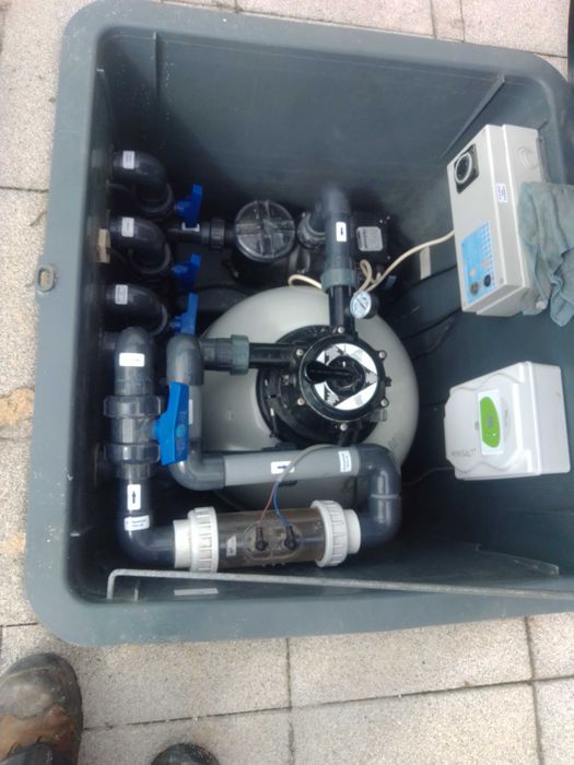 Instalação de sala técnica piscinas