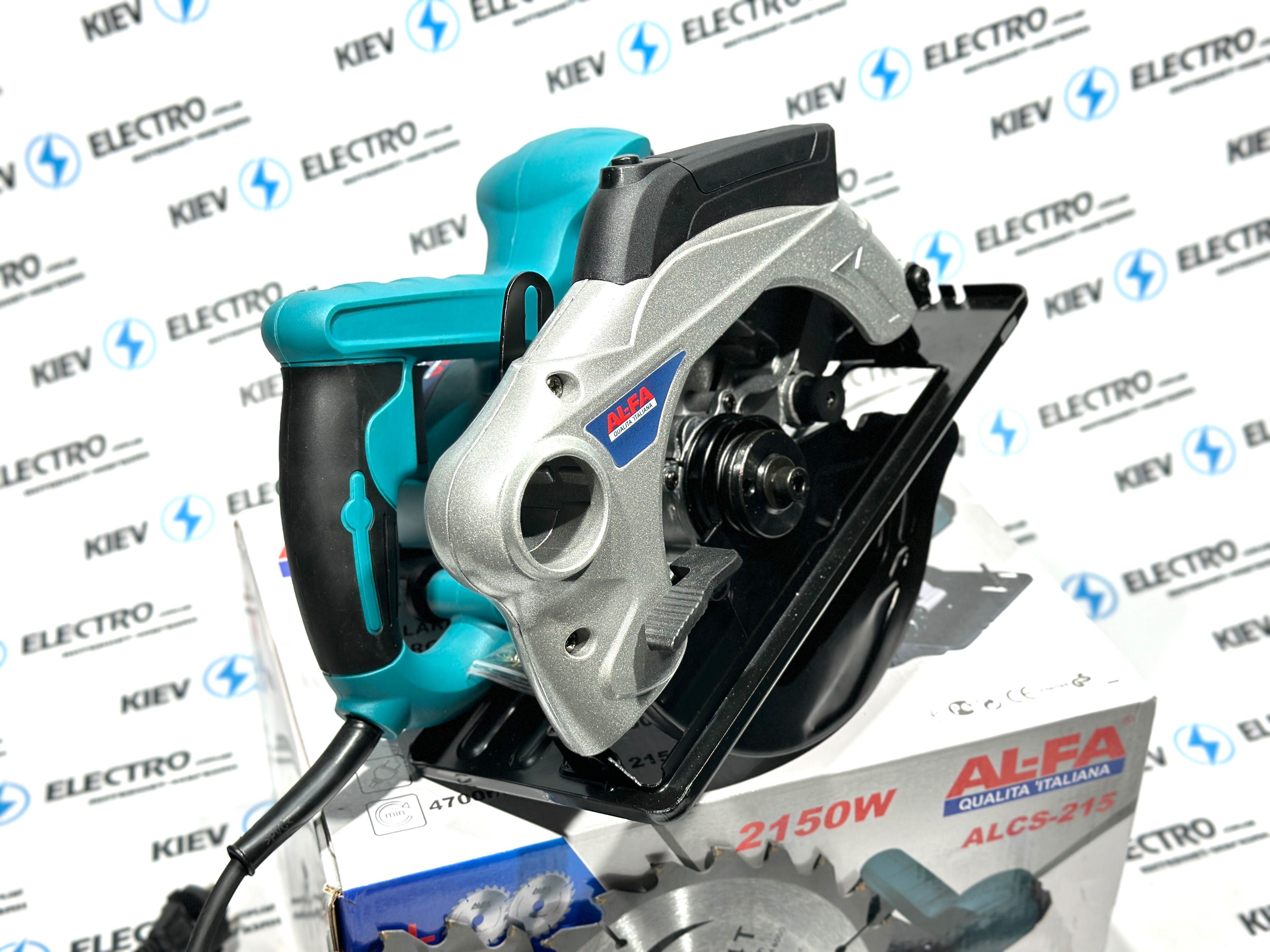 Пила дисковая циркулярная AL-FA ALCS-215 (2 диска;2150w;Лазер)