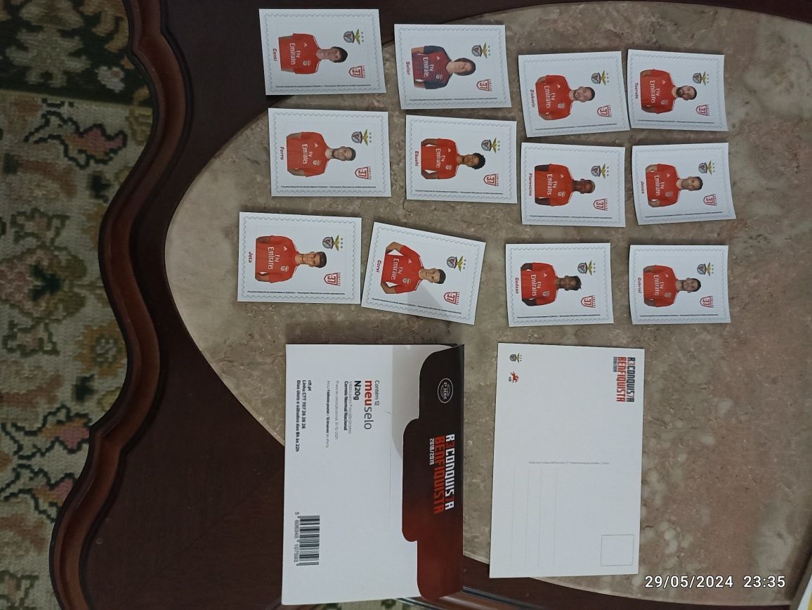 Conjunto bilhete postal com imans