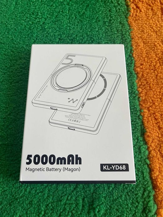Ultracienkie 8mm 5000mAh Magnetic Wireless Power Bank z 20W USB C
