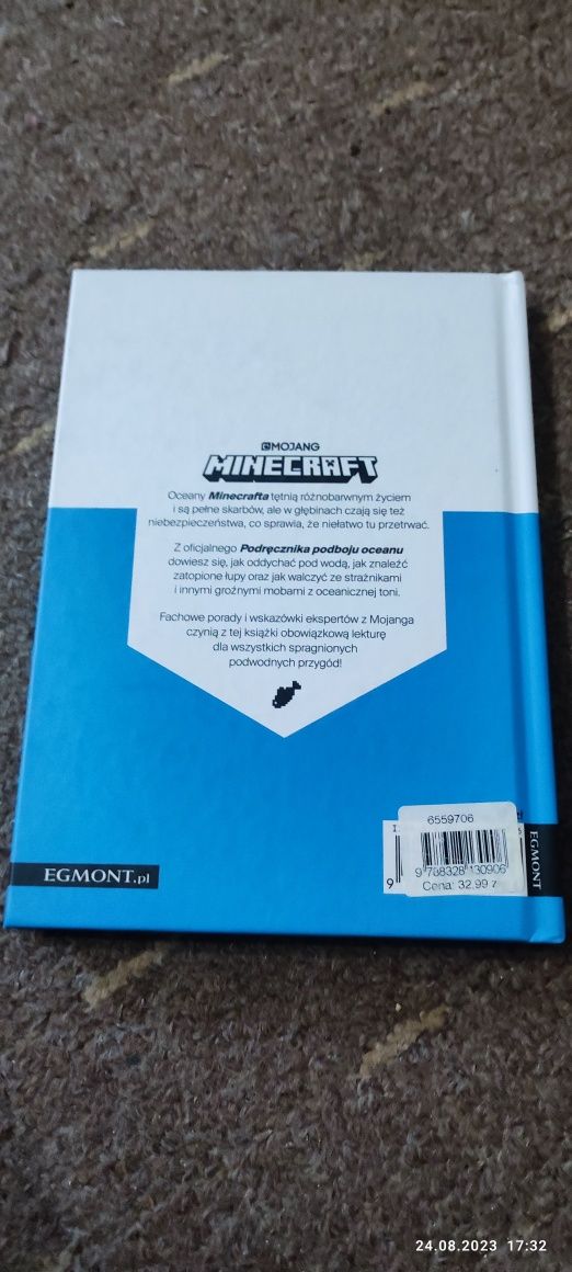 Książka Minecraft podręcznik Podboju Oceanu