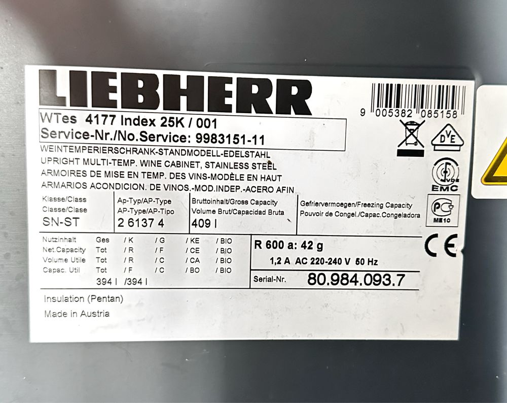 Винный шкаф Liebherr WK 4177 Premium EU