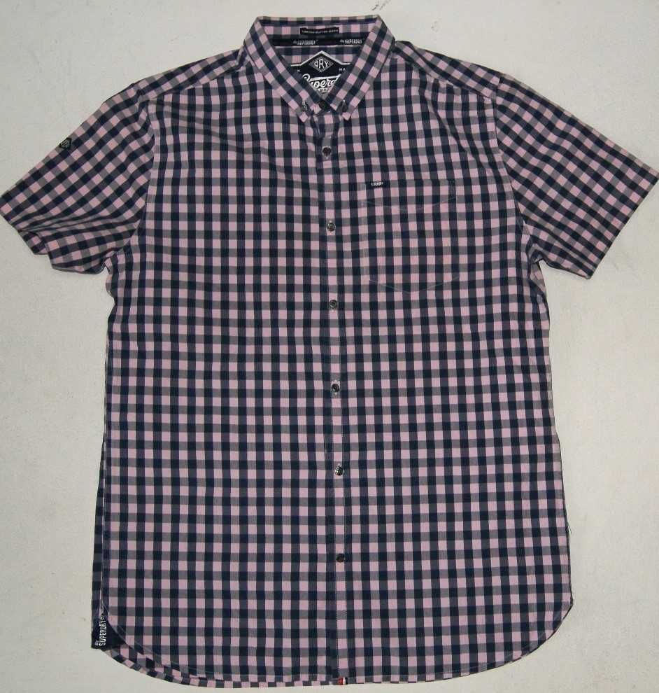 SUPERDRY XL koszula męska w kratę jak nowa