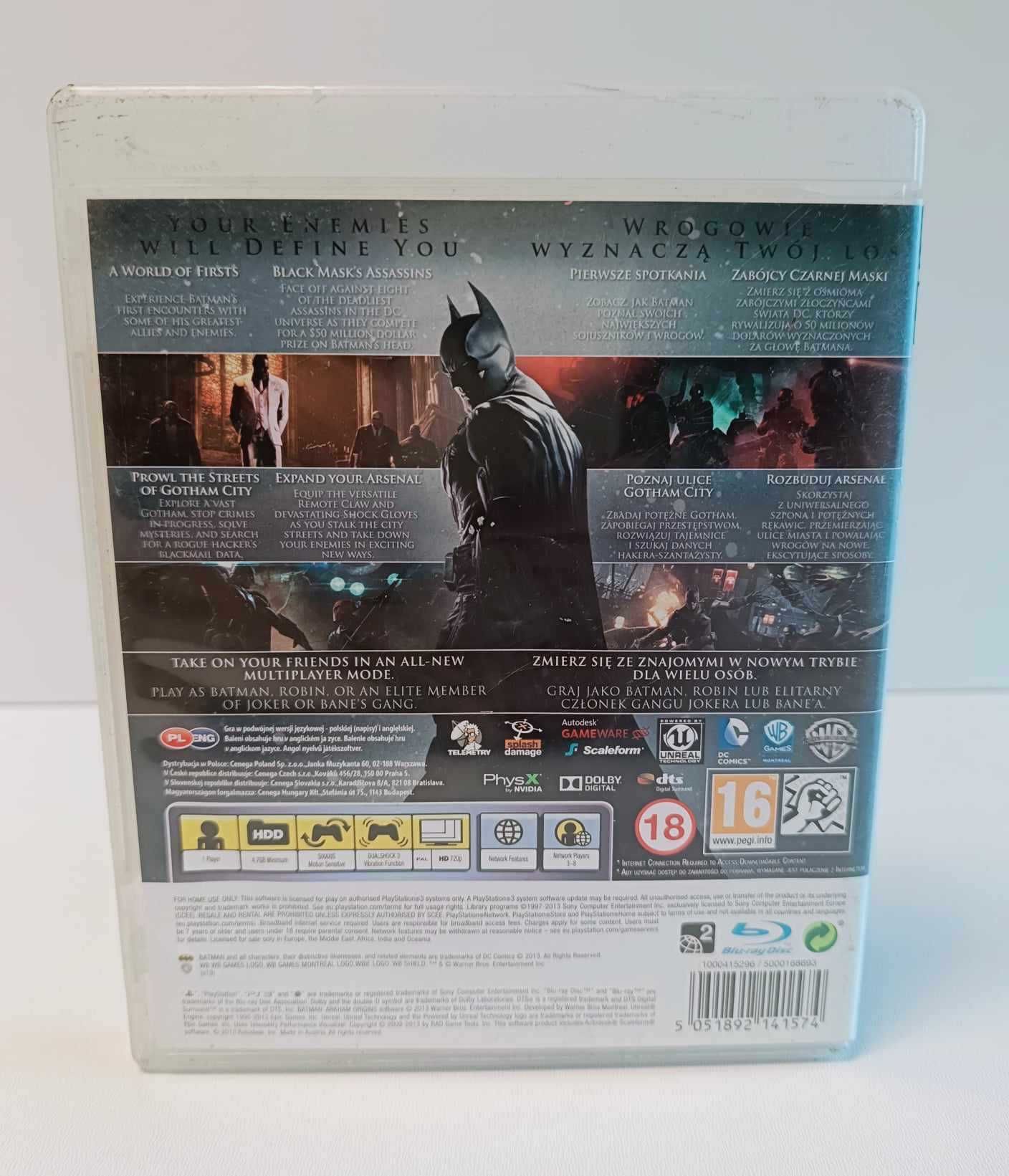 Batman Arkham Origins PS3 /SZ