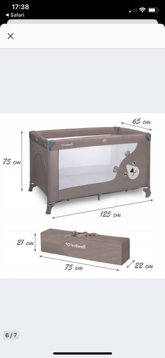 Łóżeczko turystyczne dla dziecka