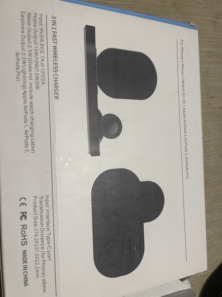 Bezprzewodowa stacja ładująca 3 w 1 Qi do iPhone'a 15w