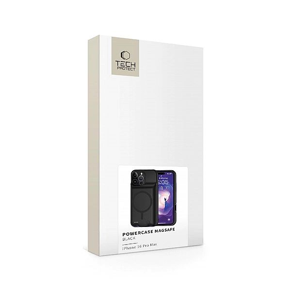 Tech-Protect Powercase Magsafe 8500Mah Iphone 16 Pro Max Black