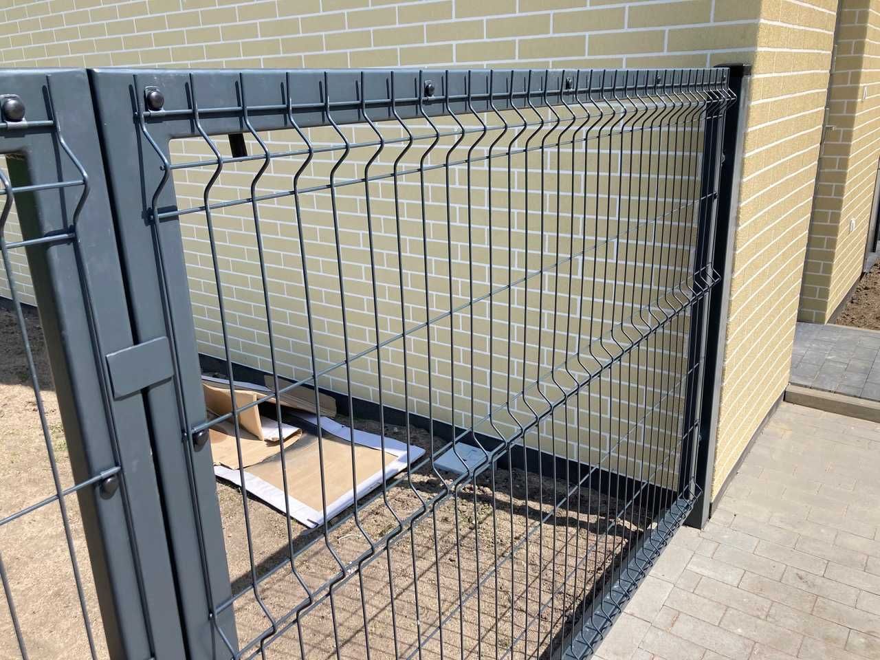 Brama dwuskrzydłowa z furtką panele panelowa 3d Fi 4 5 ogrodzenie