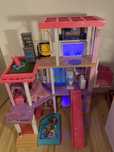 Domek dla lalek Barbie Deramhouse Delux Basen Zjezdzalnia jak nowy