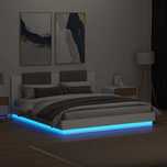 Estrutura de cama c/ cabeceira/luzes LED