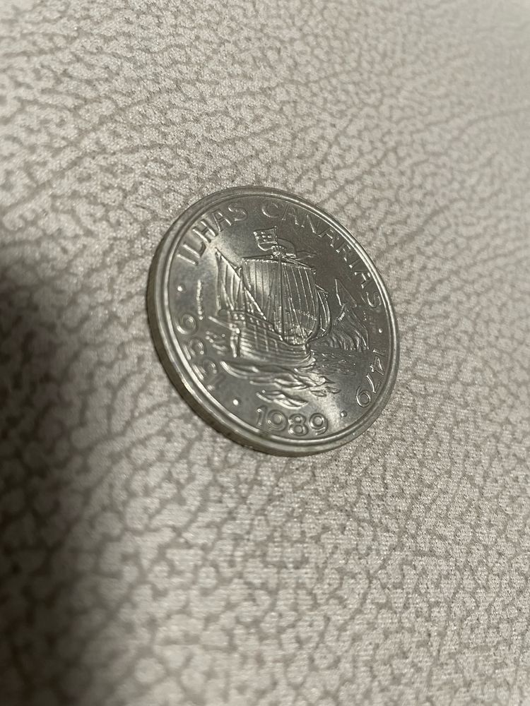 Duas moedas de 100$ de coleção- Nuno Álvares e Ilhas Canárias