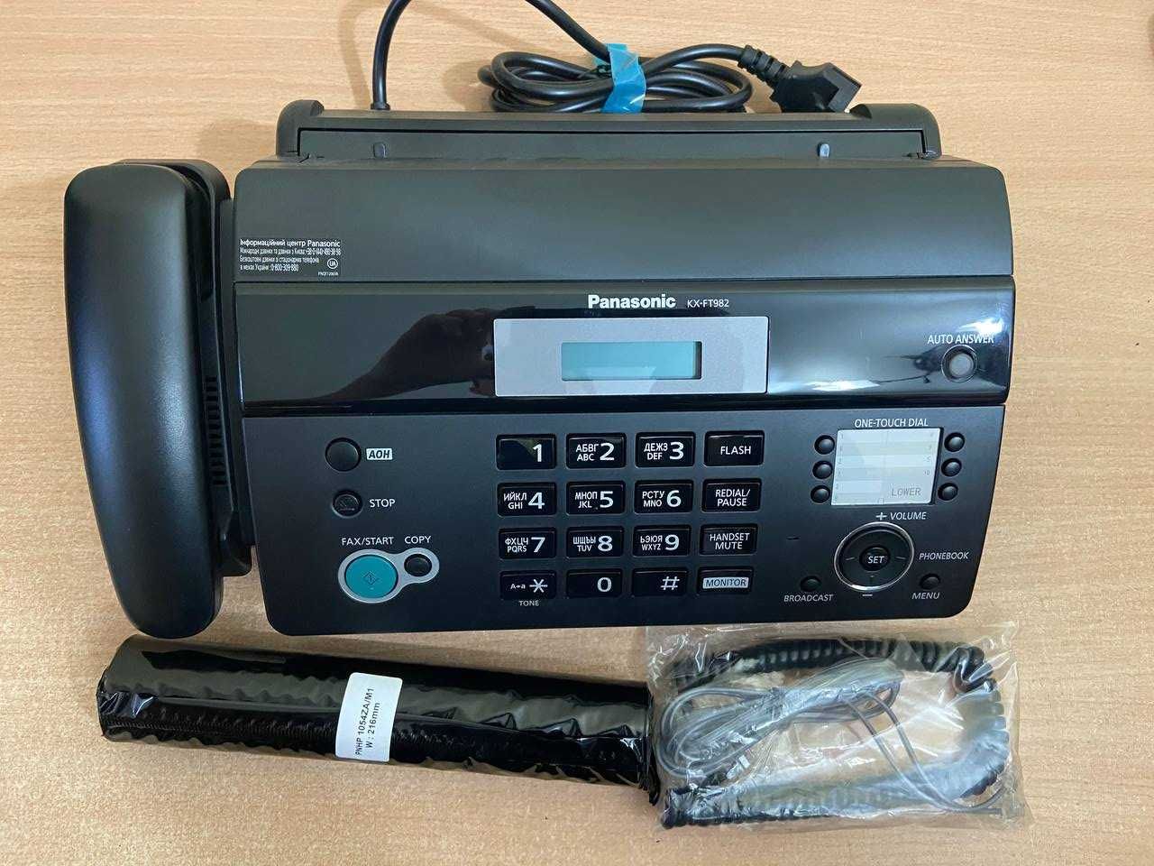 Новий Факс Панасонік Факс Panasonic KX-FT982UA. НОВИЙ. У коробці.