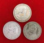 1 peso Meksyk 3 szt. Ag
