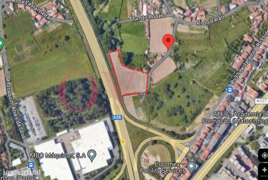 Terreno para venda em Perafita junto à A28, próximo ao Mar Shopping