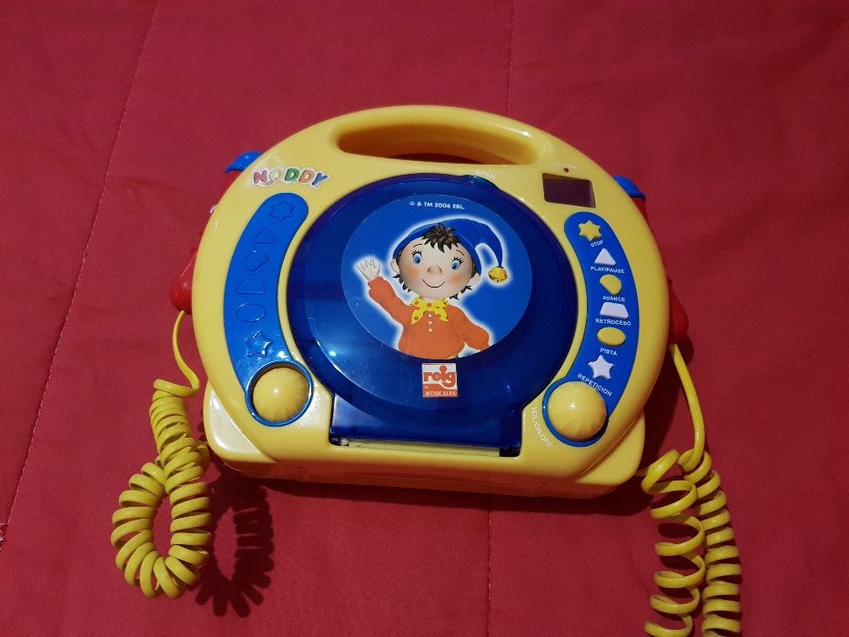 Leitor de CD do Noddy com microfones