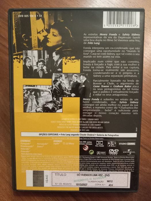 Só Vivemos Uma Vez (Fritz Lang)
