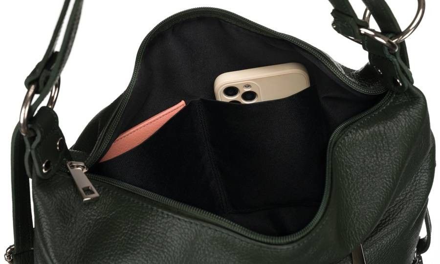 pojemna shopperka damska ze skóry naturalnej - rovicky
