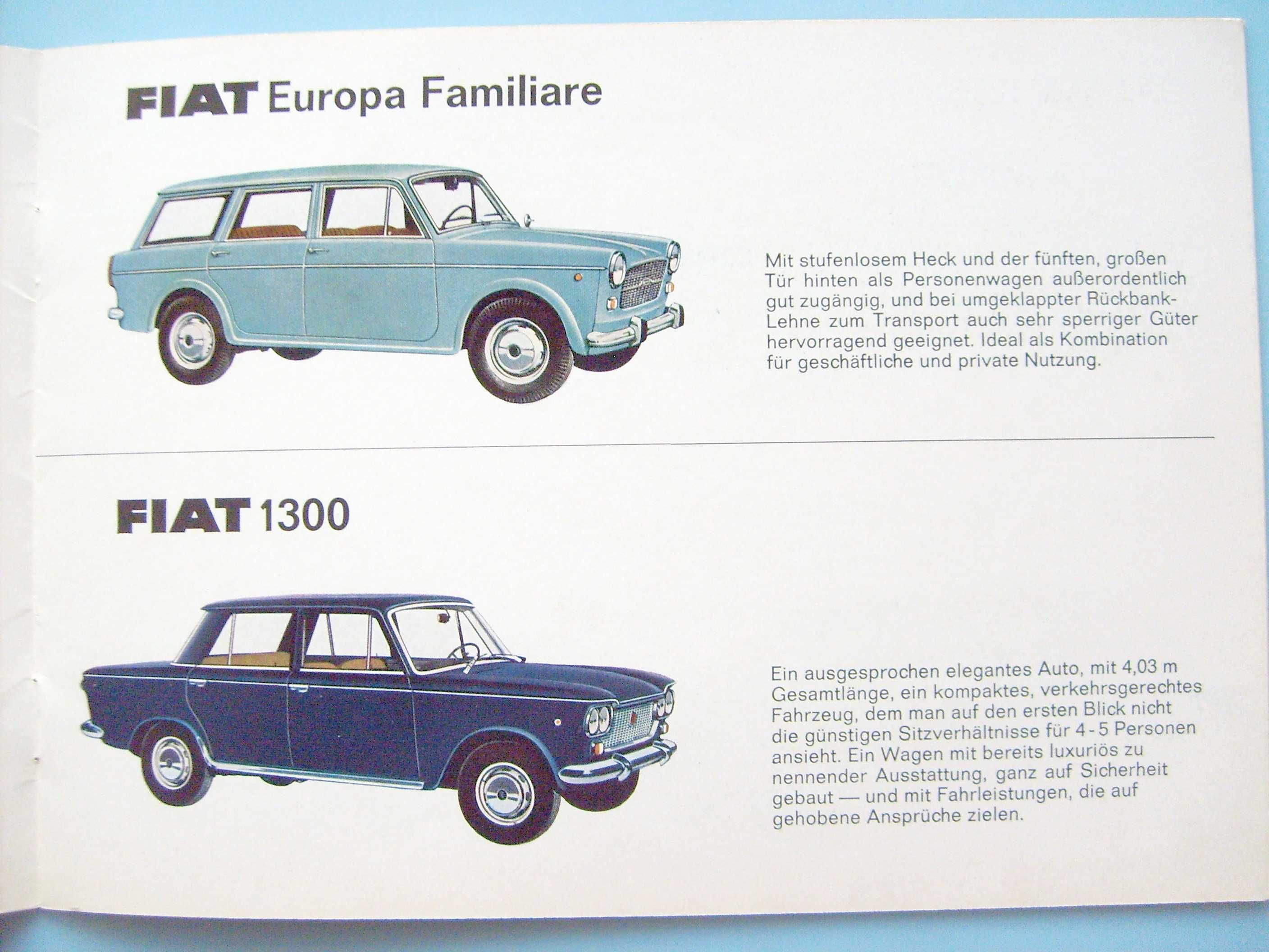 NSU / FIAT prospekt 1965 (1967) program produkcji / 12 str., stan BDB-