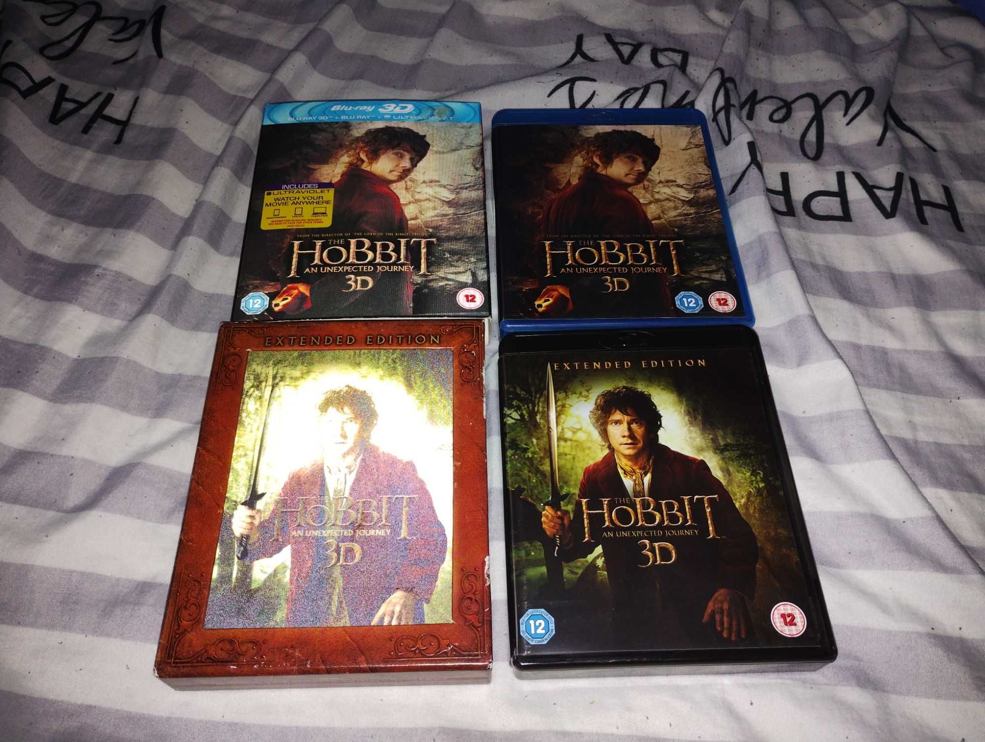 Hobbit  9 x blu-ray i blu-ray 3d