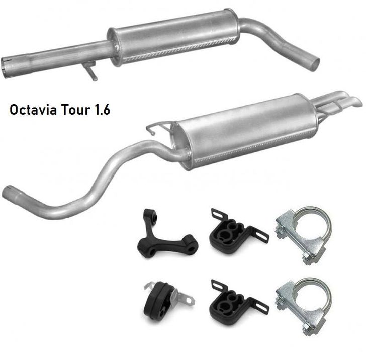 Глушитель резонатор Skoda Fabia 1.2 1.4 1.6 Octavia Тур a5 1.6 1.9 2.0
