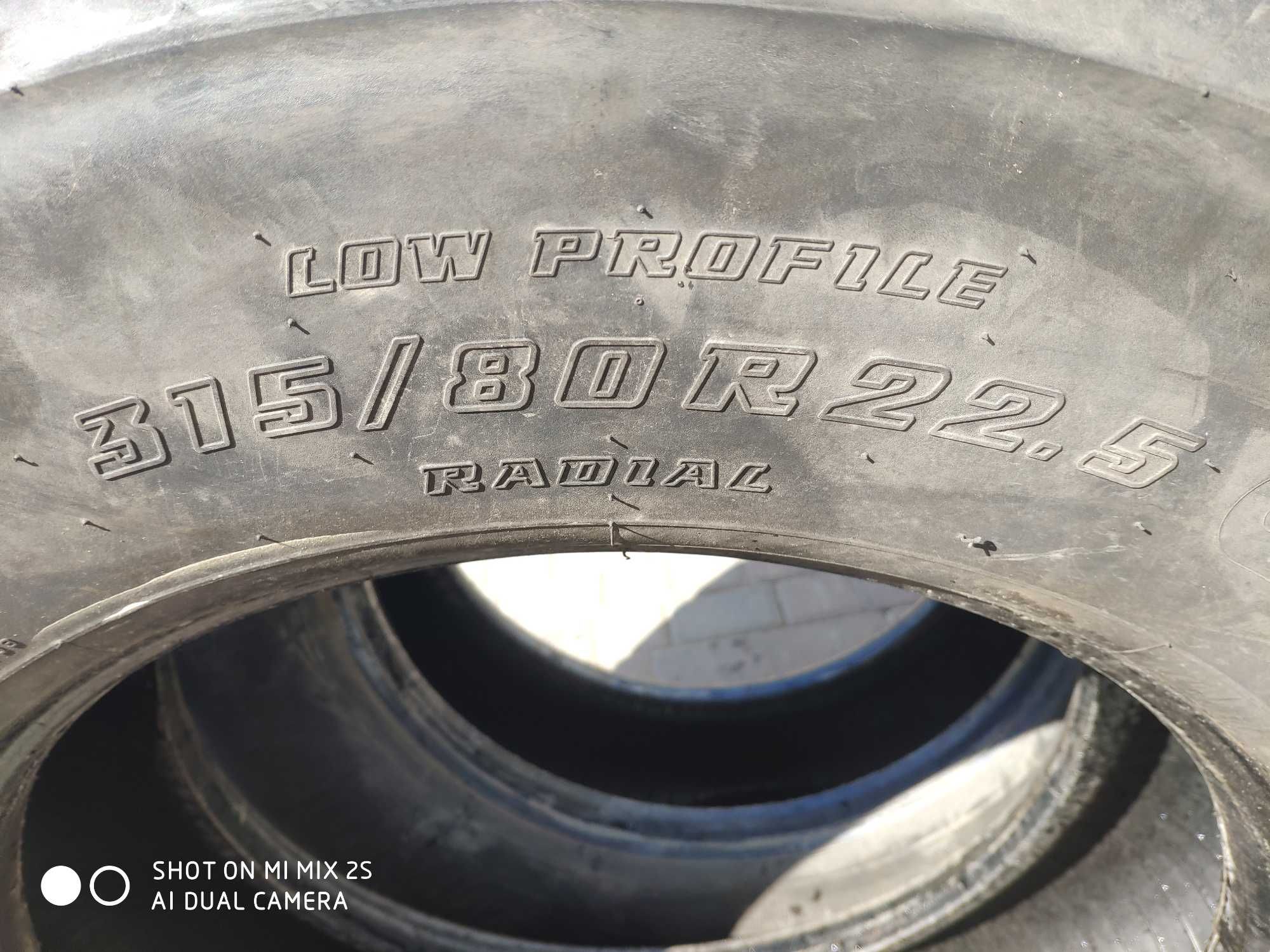 Opona Opony 315/80R22,5 Bridgestone R249 przody prowadzące para kompl