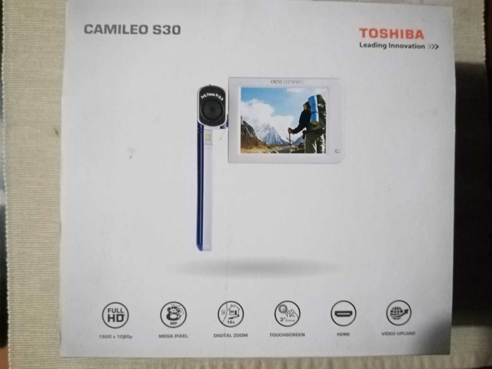 Câmera Camileo S30, Toshiba