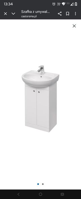 Szafka z umywalką nowa 50cm