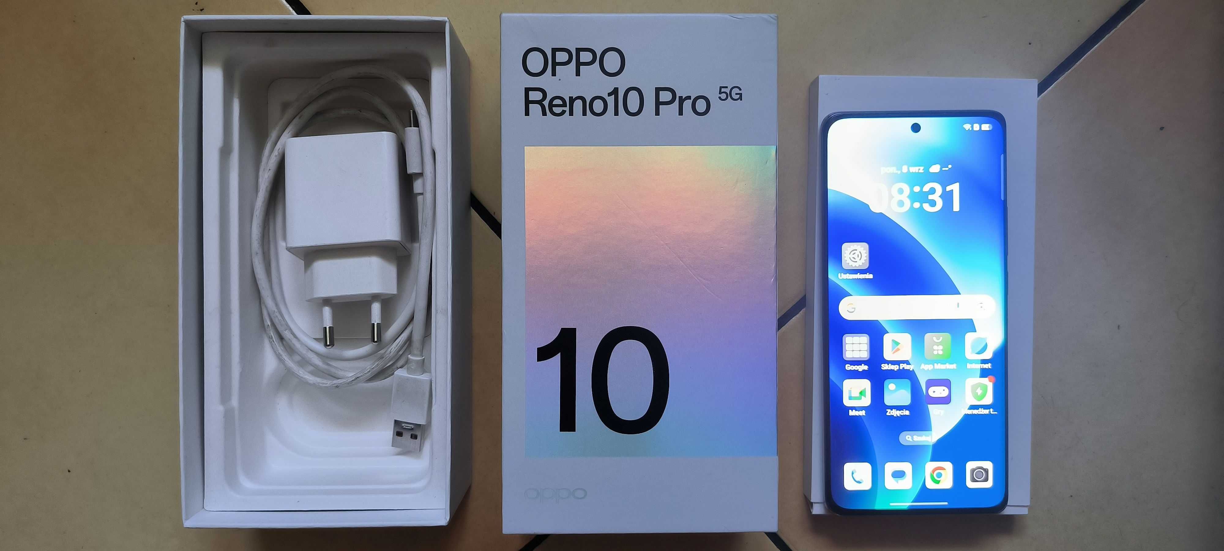 Oppo Reno-10 Pro 12 Gb/256 Gb 5G super Amoled 6,7 jak nowy  pudełko