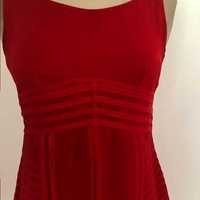 Vestido Stefanel vermelho de seda