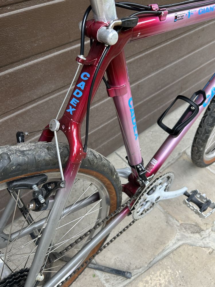 Górski rower cromo retro mtb giant cadex deore lx