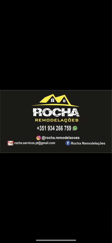 Rocha remodelações.