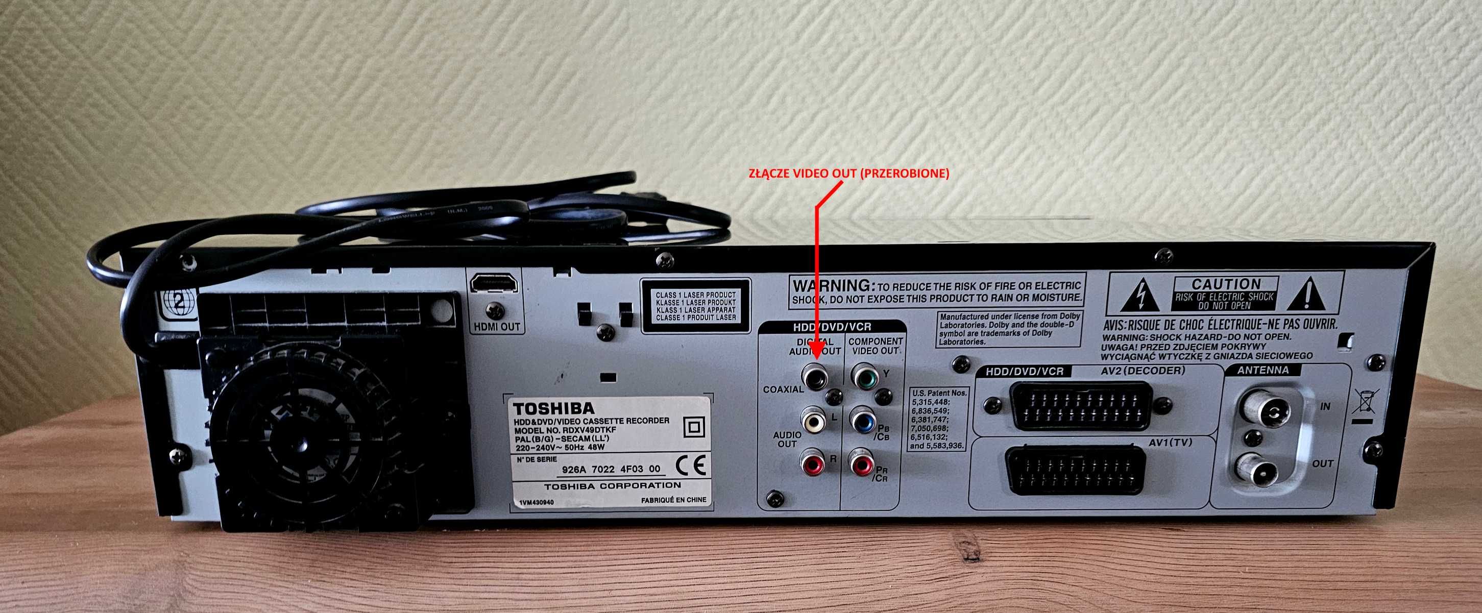 Nagrywarka Toshiba RD VX49 - HDD/160GB / PILOT!