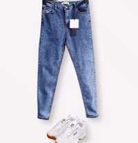 Крутые зауженные джинсы с высокой посадкой,джинсы скинни в размерах