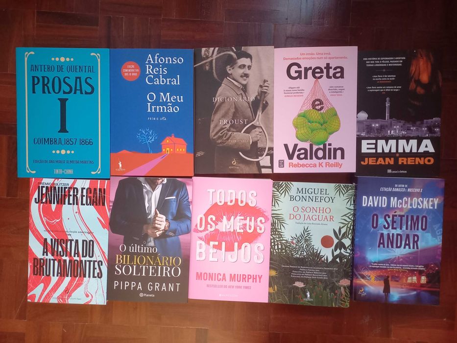 Lote de 80 livros (ficção)