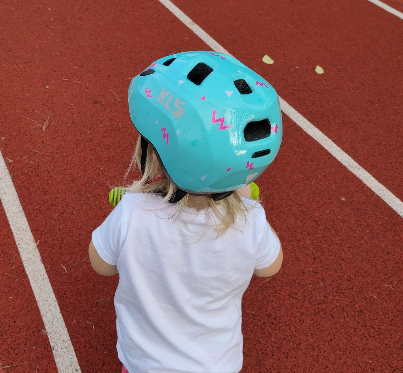 Kask rowerowy dziecięcy, kask rowerowy dla dziecka, Kls, zigzak, XS, 4