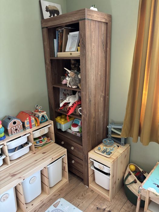 Zestaw mebli BRW Gent szafa komoda regal