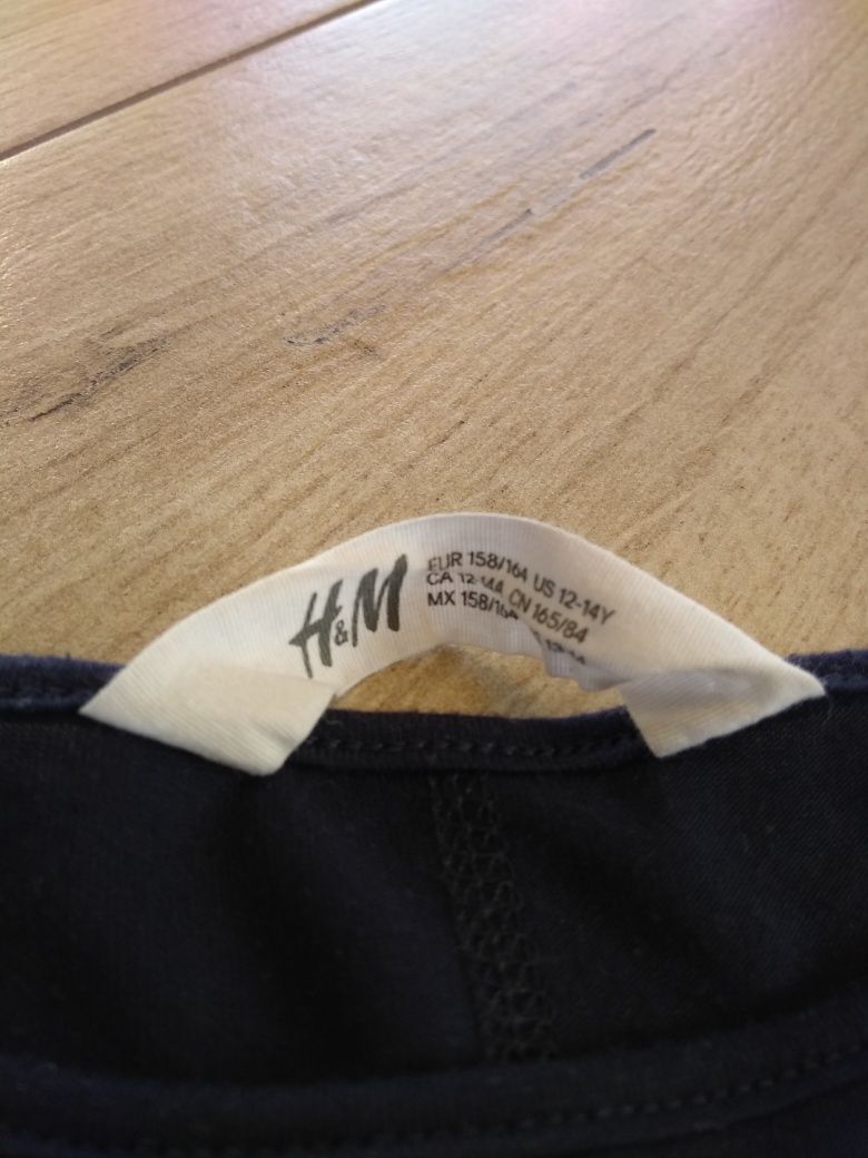 Granatowa bluzka H&M London rozm. 158/164