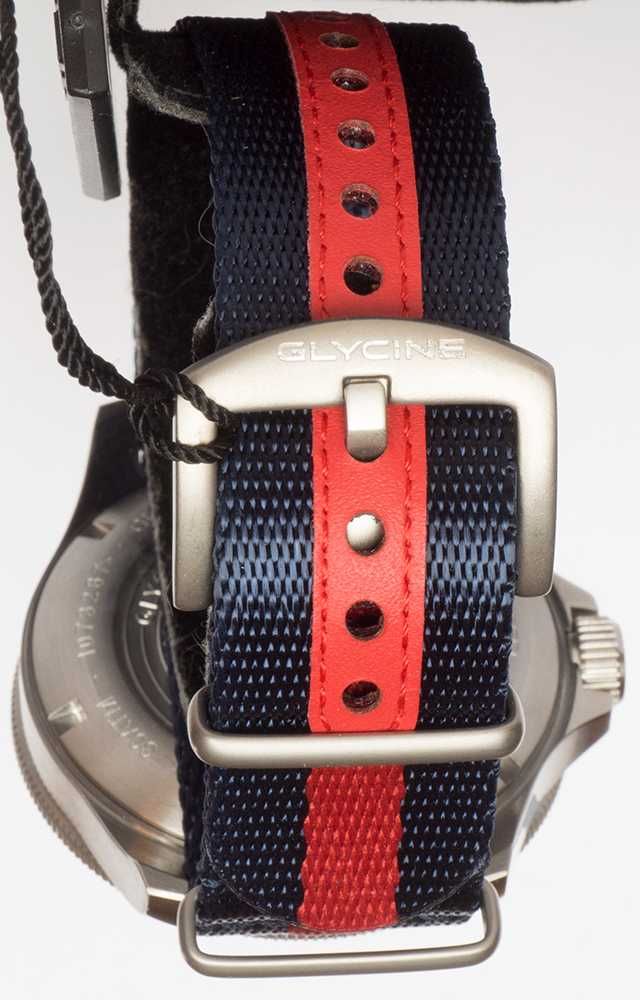 Zegarek Glycine GL0257 duży diver 46mm 30 atm Szwajcar