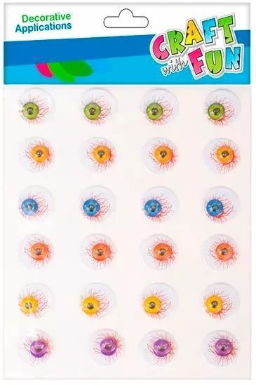 Naklejki samoprzylepne, oczy. Craft with Fun