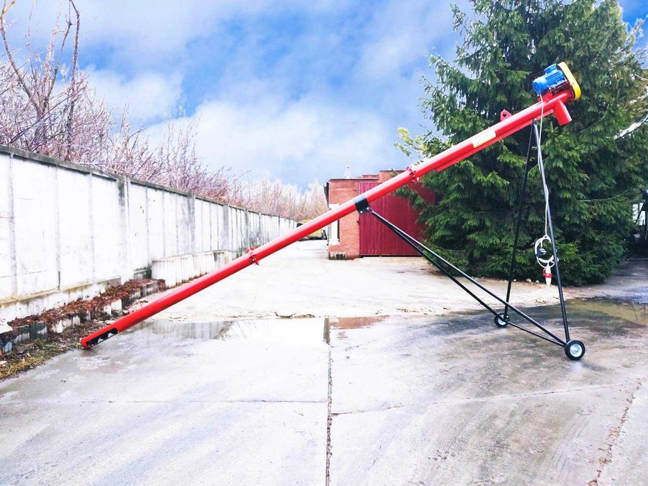 Шнек 219*6м, гвинтовий конвеєр, протруювач, погрузчик шнековый, бункер